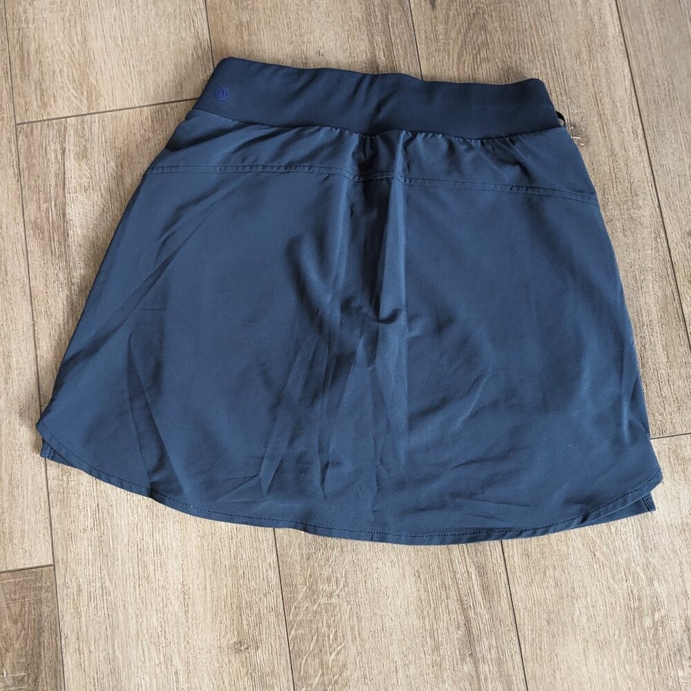 Zella Slate Blue Drawstring Athletic Skort - Picture 9 of 12